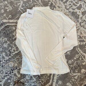 Pistola Dara Long Sleeve Funnel Neck Top - Ecru